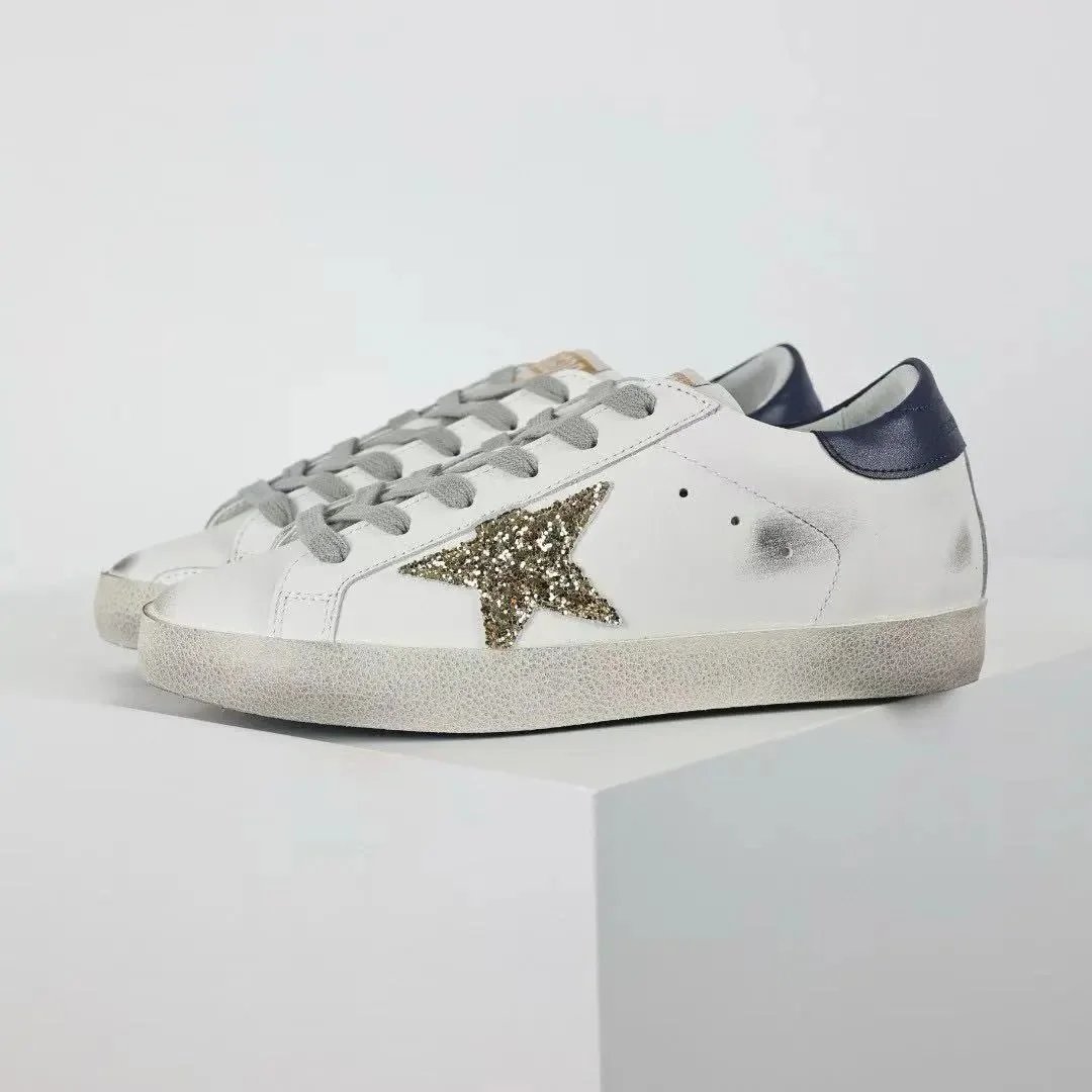 Golden Goose Sneakers Super-Star glitter star low-top — 4