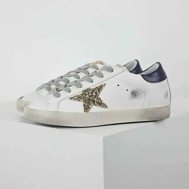 Golden Goose Sneakers Super-Star glitter star low-top product detail image 4