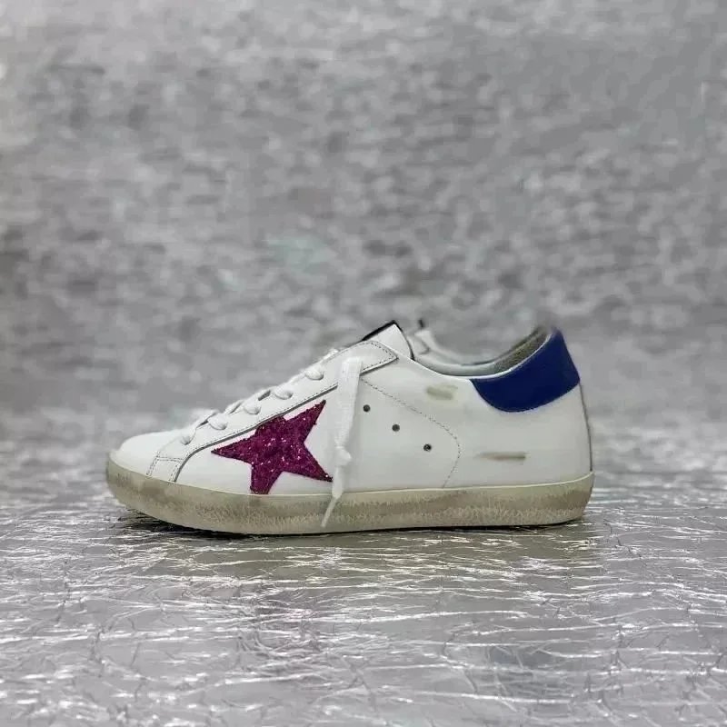 Golden Goose Sneakers Super-Star distressed star-appliqué — 30