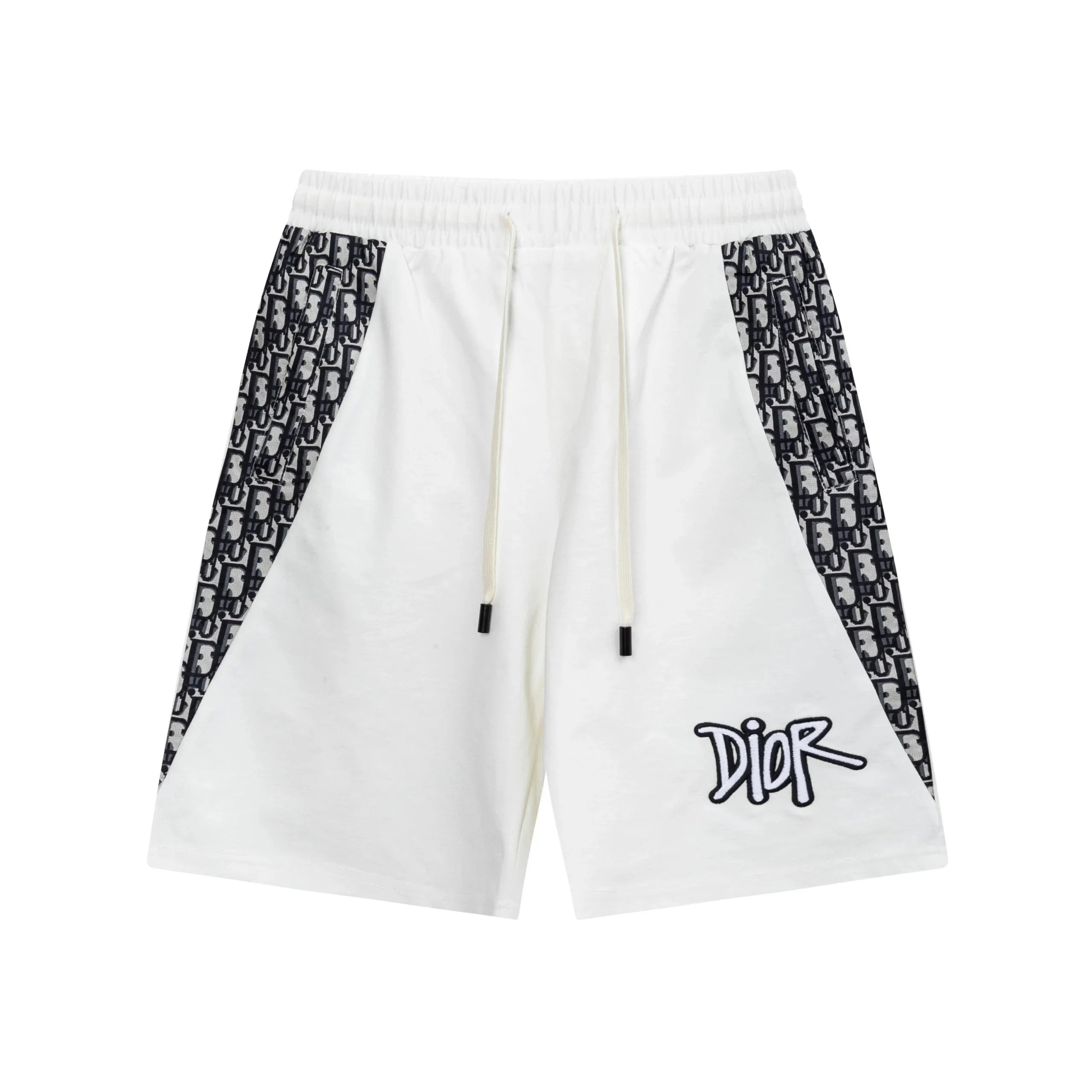 Dior Shorts Drawstring cargo with logo patch — 11DI*OR