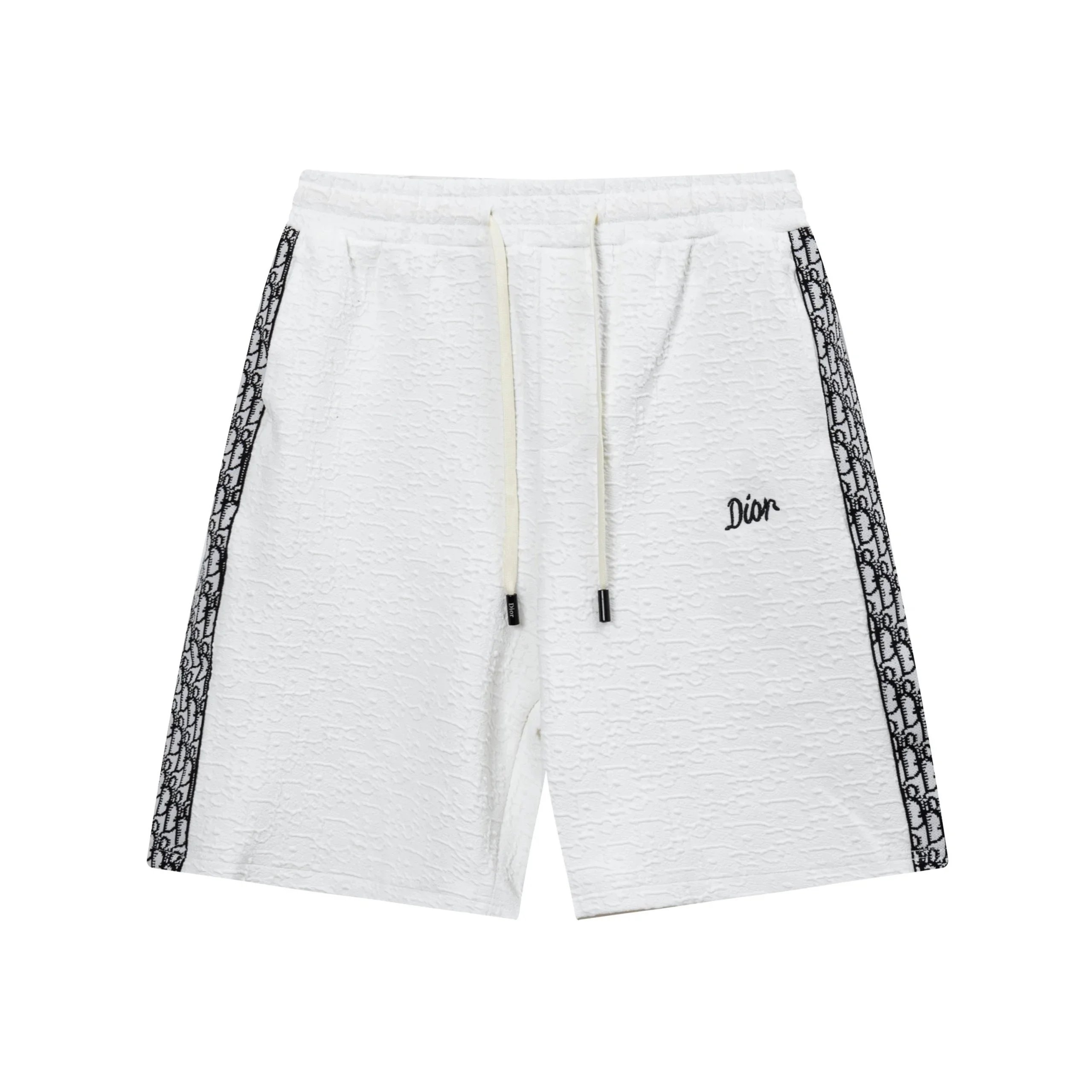 Dior Shorts Drawstring cargo with logo patch — 9DI*OR