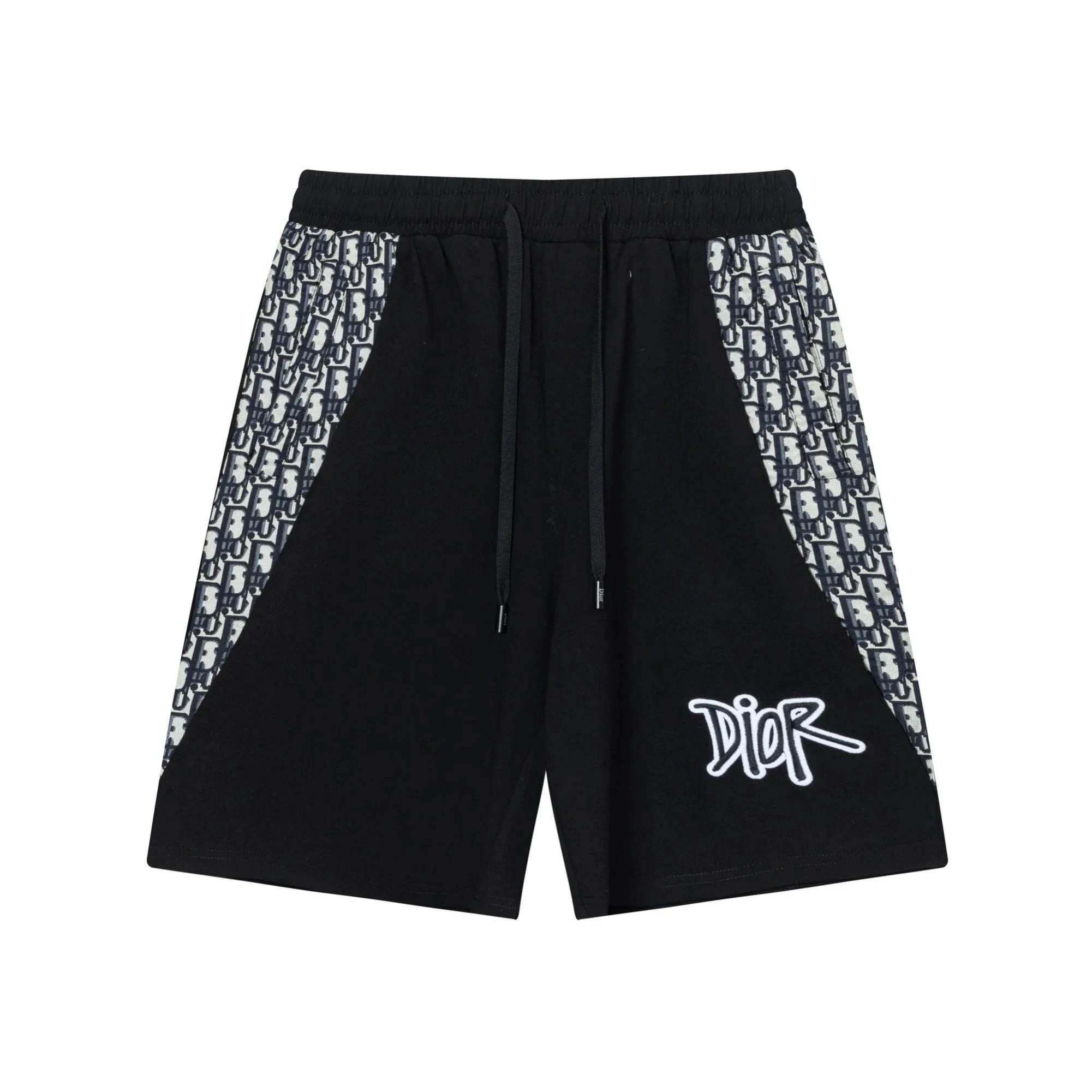 Dior Shorts Drawstring cargo with logo patch — 10DI*OR