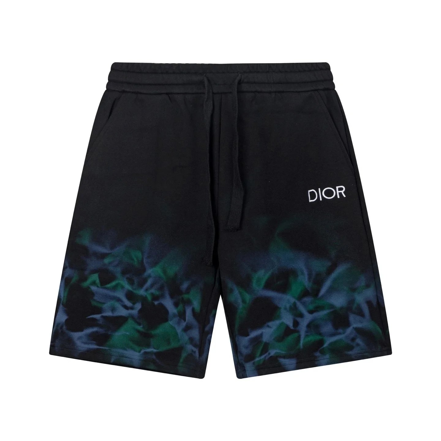 Dior Shorts Drawstring cargo with logo patch — 35DI*OR