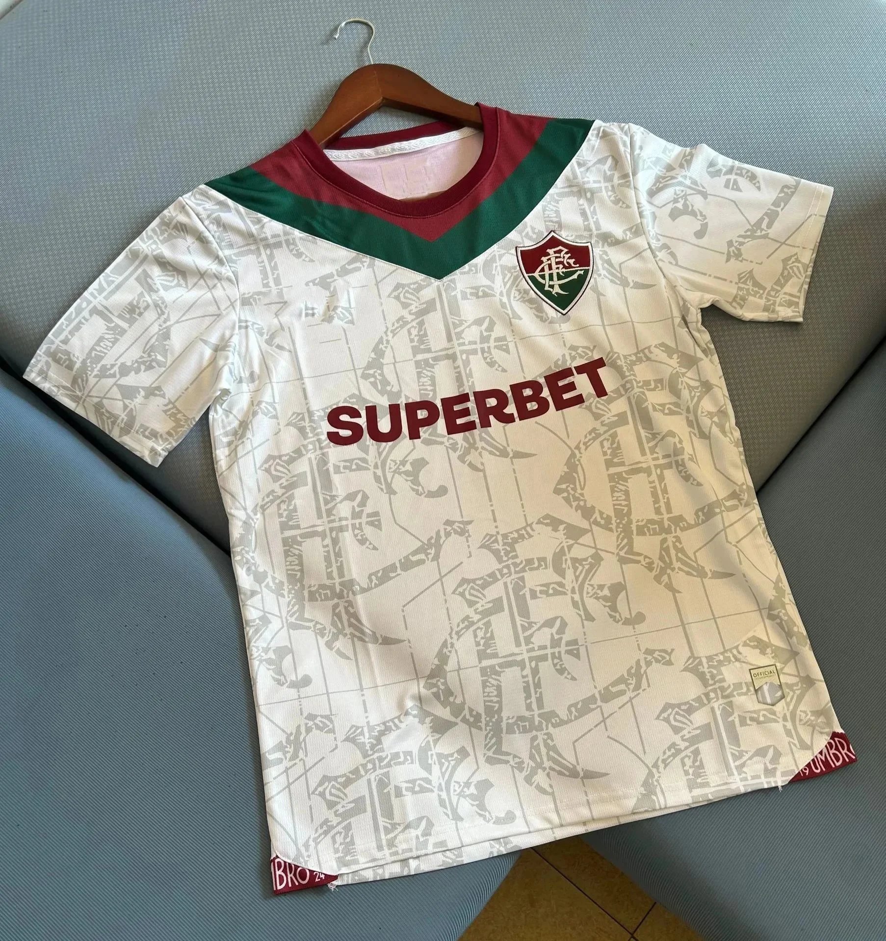 Unbranded Football Jerseys Brazilian Club Designs — 24-25 Fluminense away