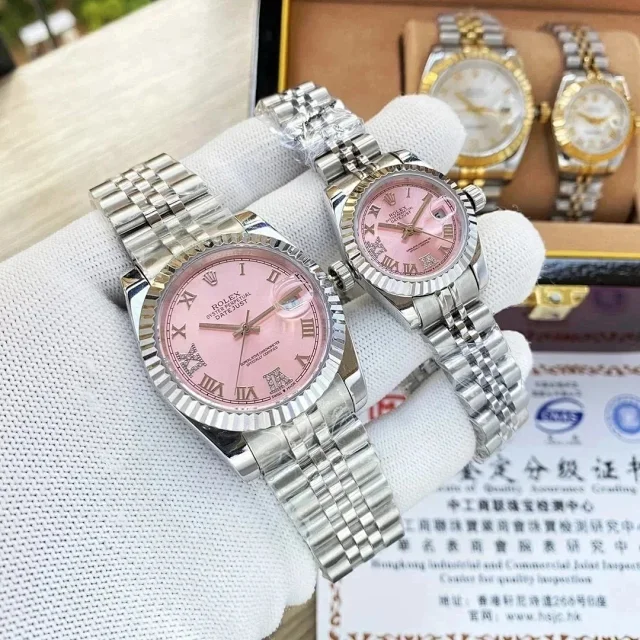 Rolex Watches Datejust fluted-bezel date watch with Roman numeral dial product detail image 1