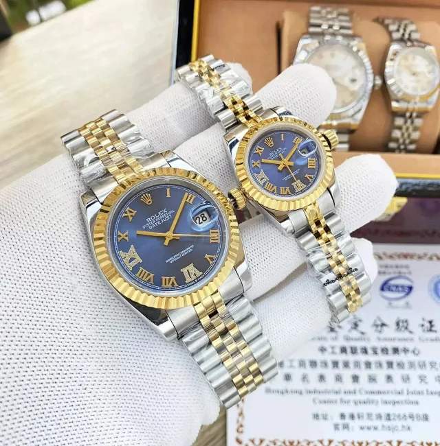 Rolex Watches Datejust fluted-bezel date watch with Roman numeral dial product detail image 5