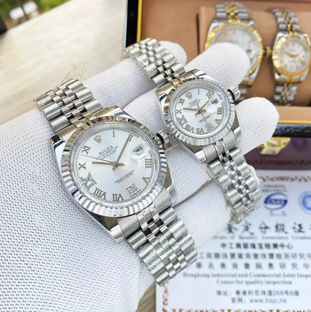 Rolex Watches Datejust fluted-bezel date watch with Roman numeral dial product detail image 4