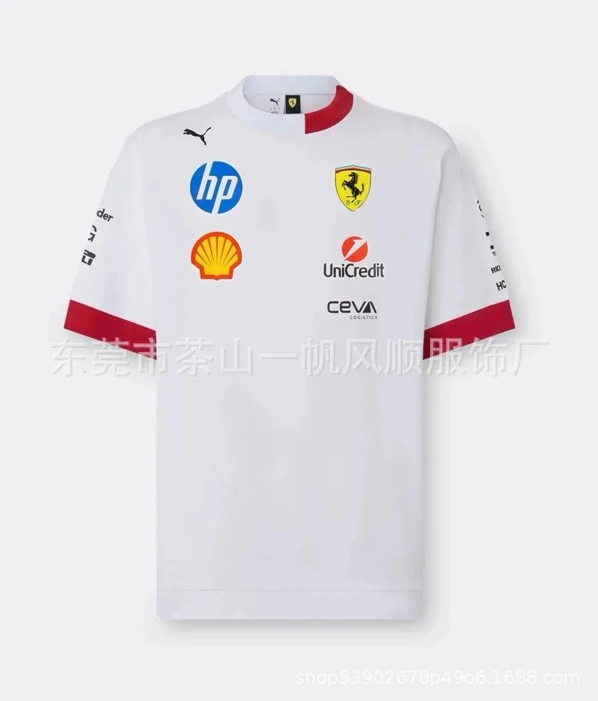 Ferrari T-Shirts Racing Sponsor Graphic T-Shirt image 1