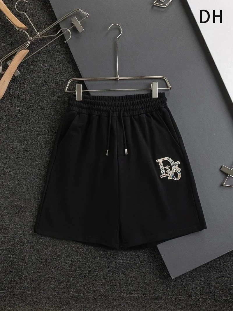 Dior Shorts Drawstring cargo with logo patch — 39DI*OR