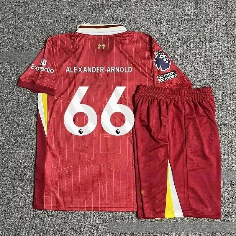 Adidas Football Jerseys 24/25 Club Jersey and Shorts Set — 24-25 Liverpool’s home ground-66 No. Arnold