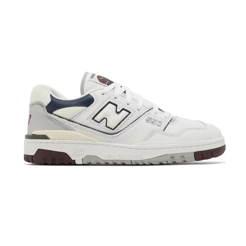 New Balance Sneakers 550 — White Natural Indigo Burgundy BB550PWB