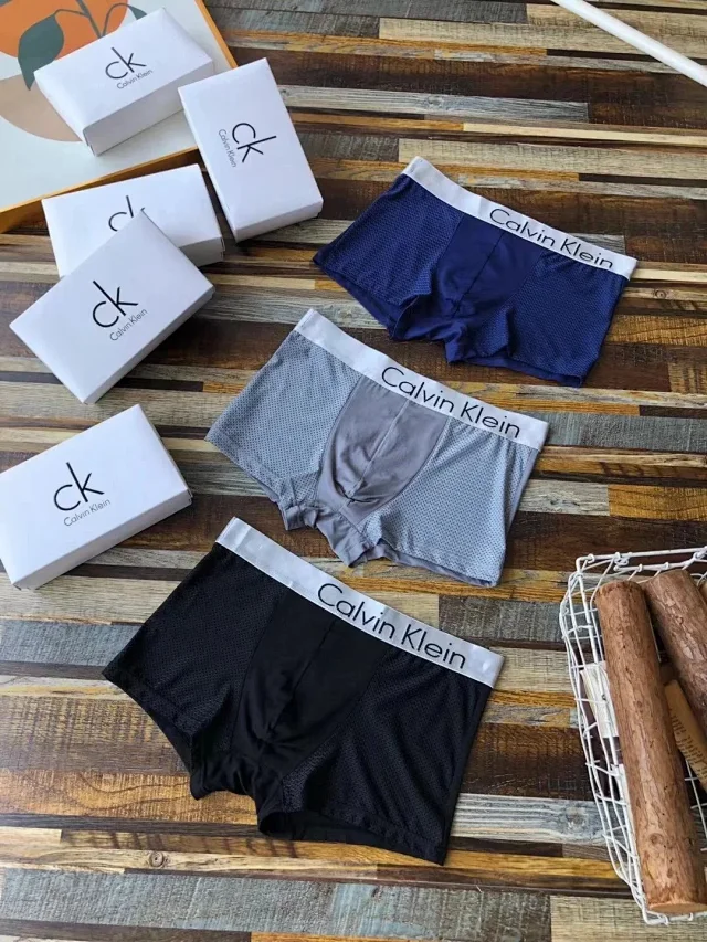 Calvin Klein Underwear Men's mesh boxer briefs, 3-pack product detail image 3