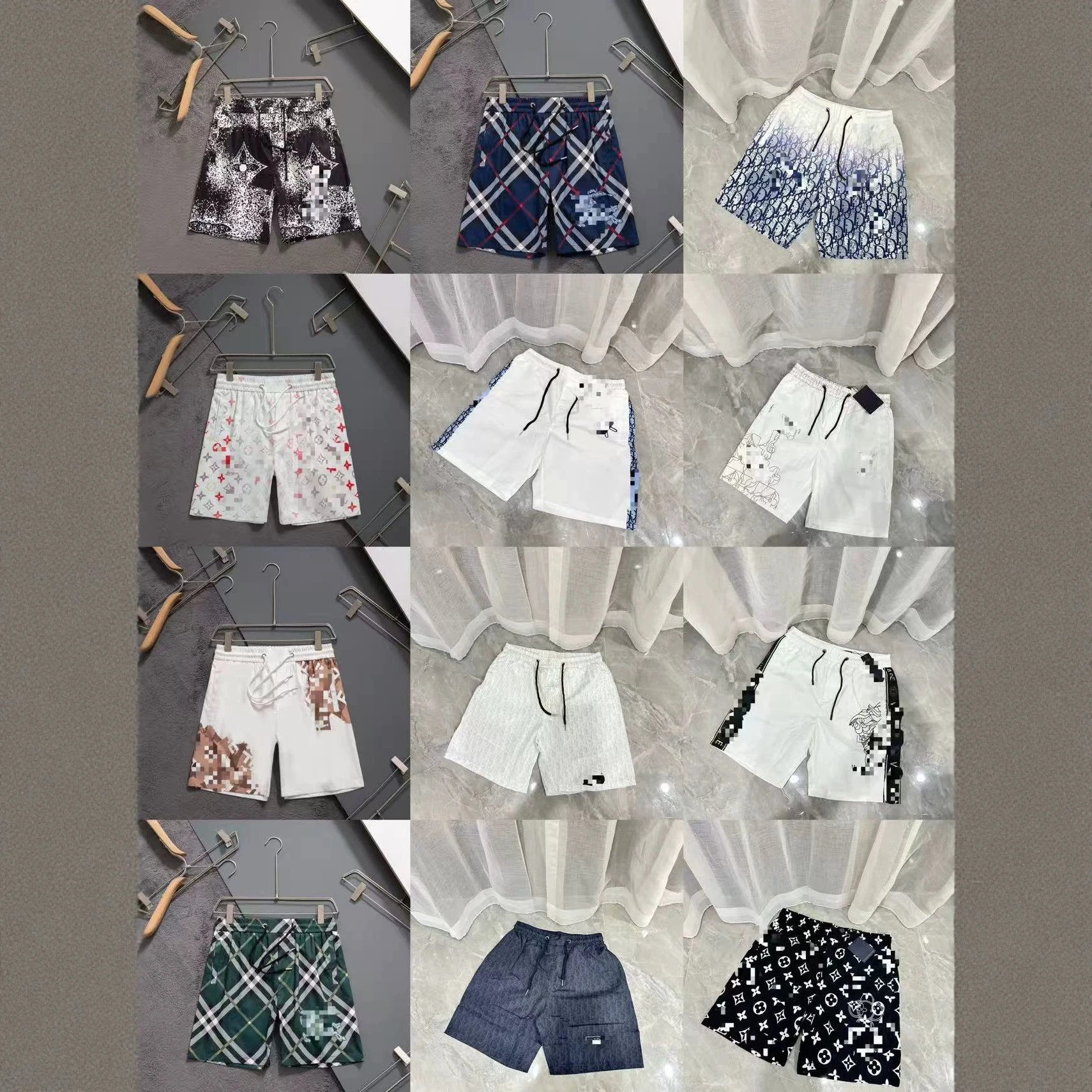 Patterned Swim Shorts Multicolor Casual