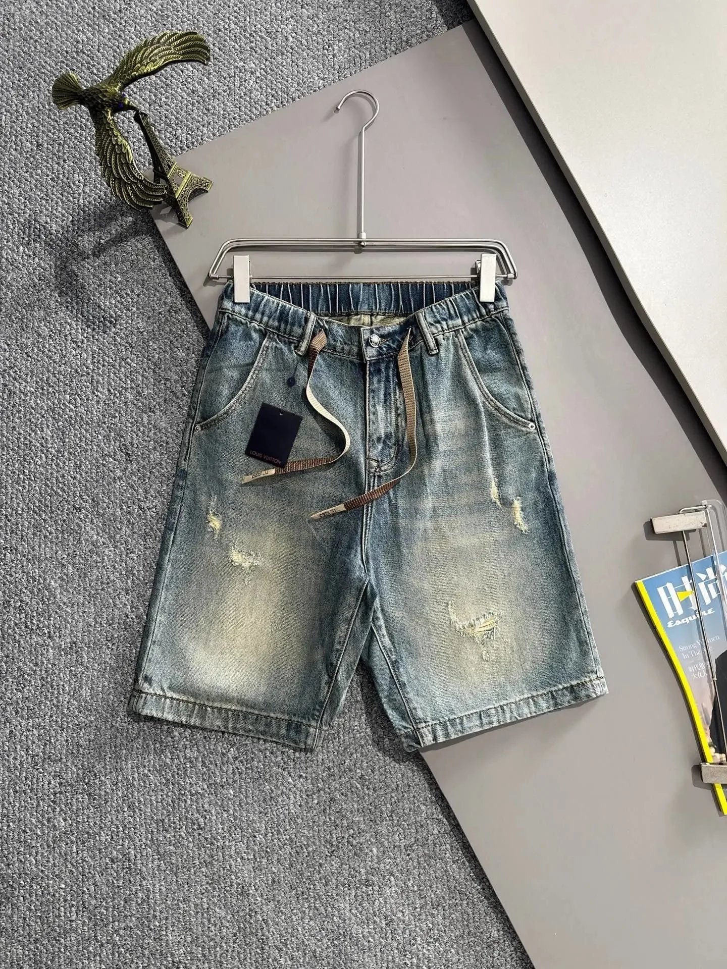Chrome Hearts Shorts Distressed Denim — L*OUIS VUI*TTON