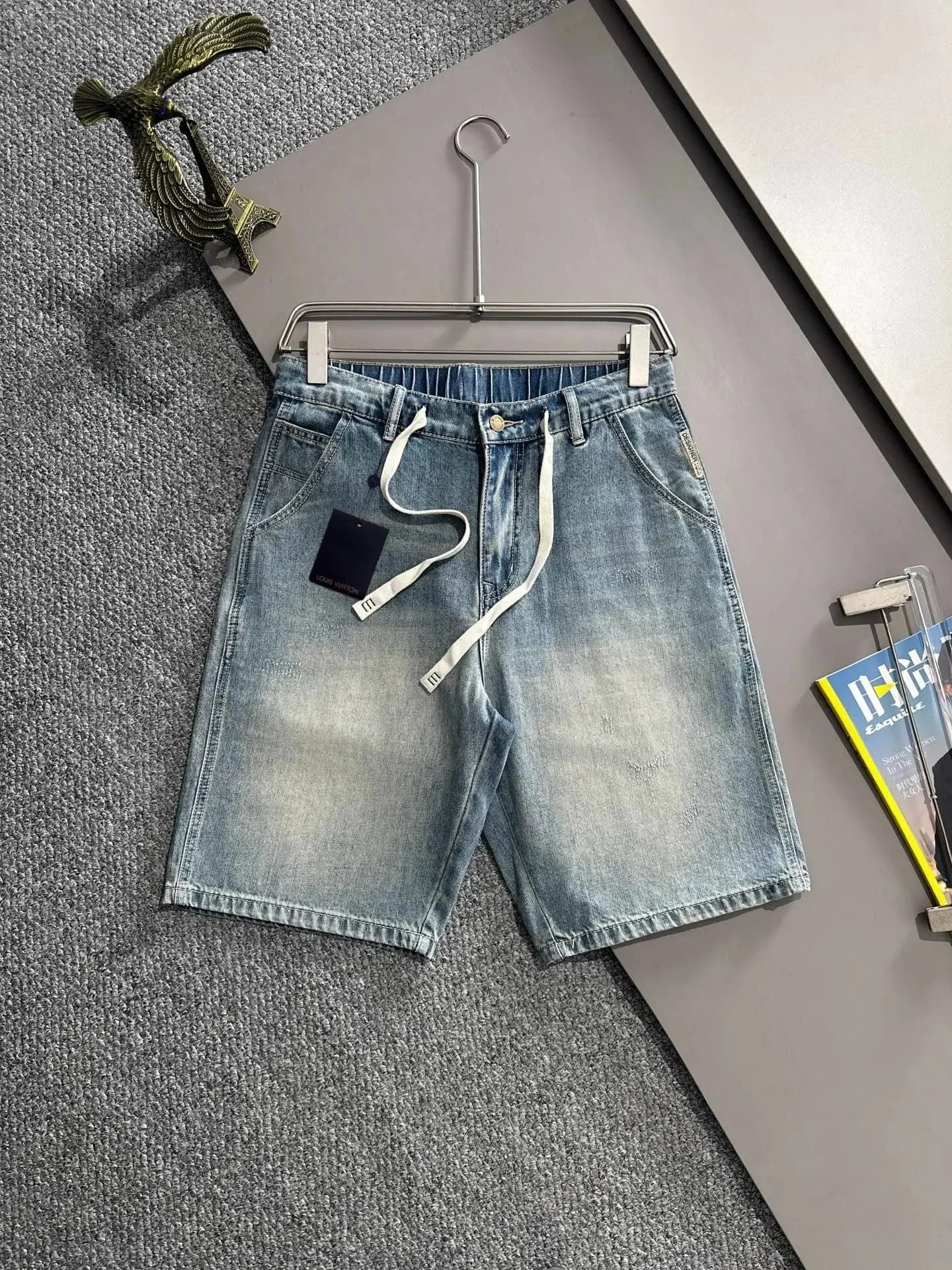 Chrome Hearts Shorts Distressed Denim — L*OUIS VU*ITTON