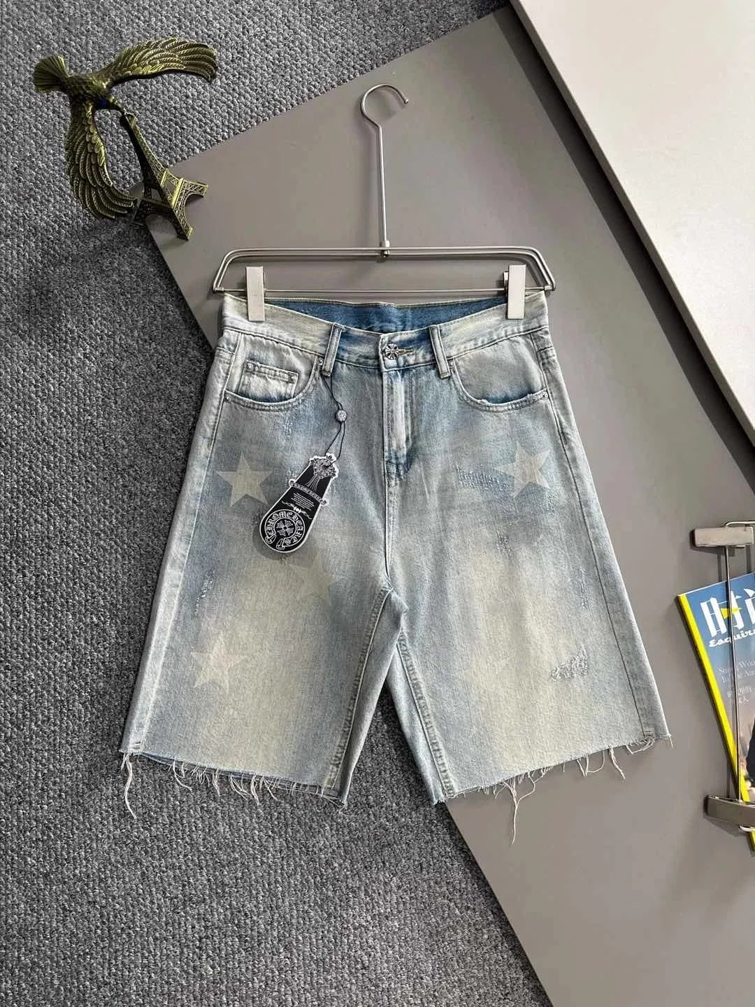 Chrome Hearts Shorts Distressed Denim — C*hrome Hearts
