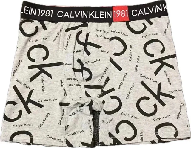 Calvin Klein Underwear Men's CK Logo Print Boxer Briefs, 3-Pack product detail image 4