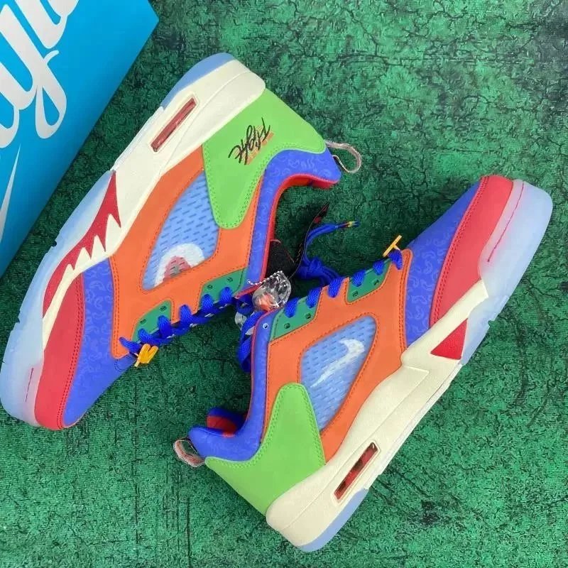 Nike Sneakers Air Jordan 5 high-top — purple orange green