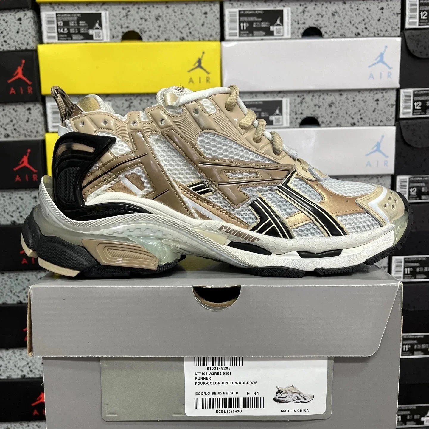 Balenciaga Sneakers Pumper Runner — Seventh-generation Platinum 39891