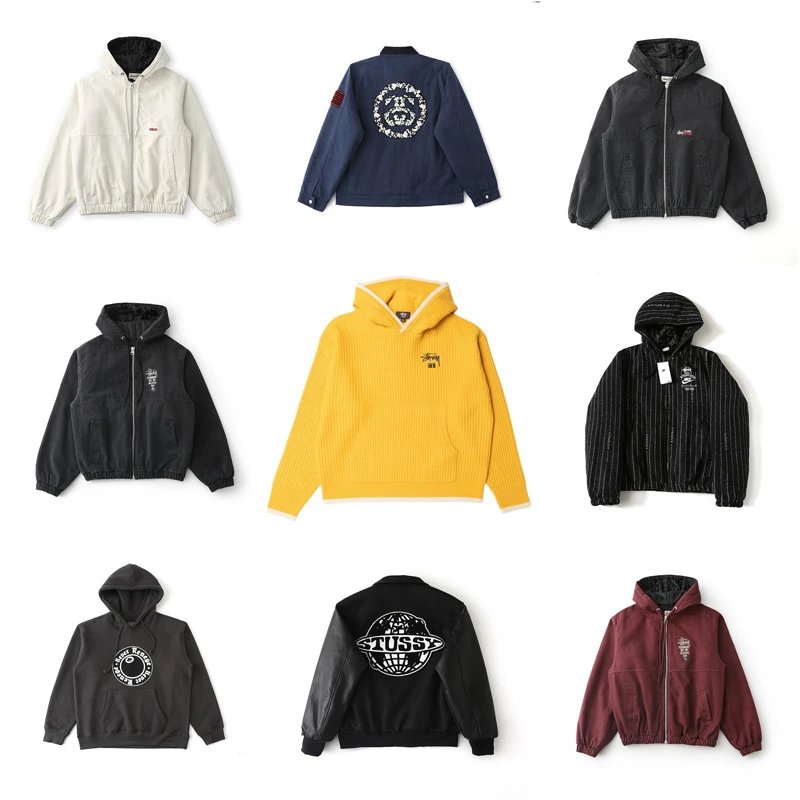 Stussy FW23 Insulated Canvas Jacket Black Casual