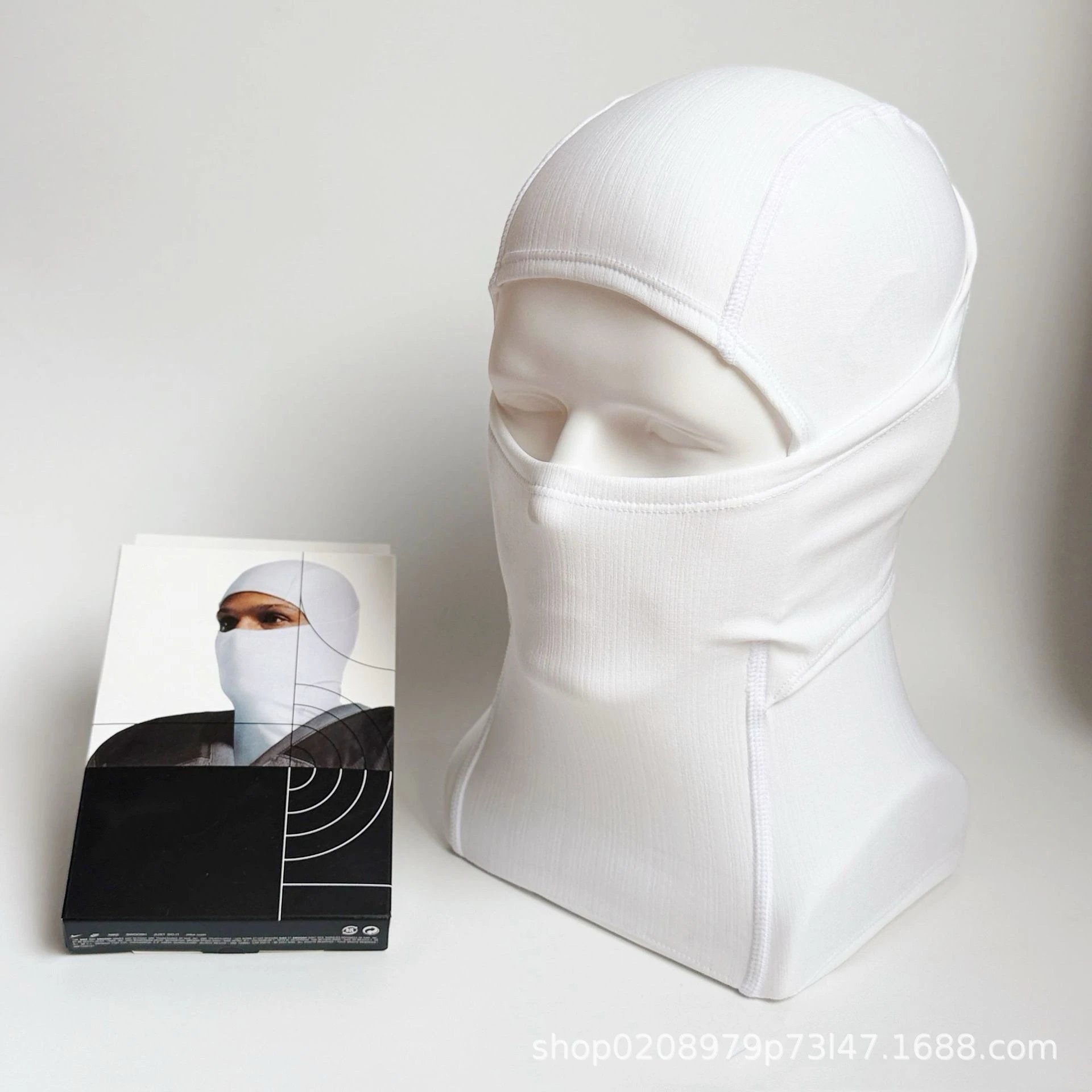 Unbranded Hats Full-Face Balaclava Mask — White mask