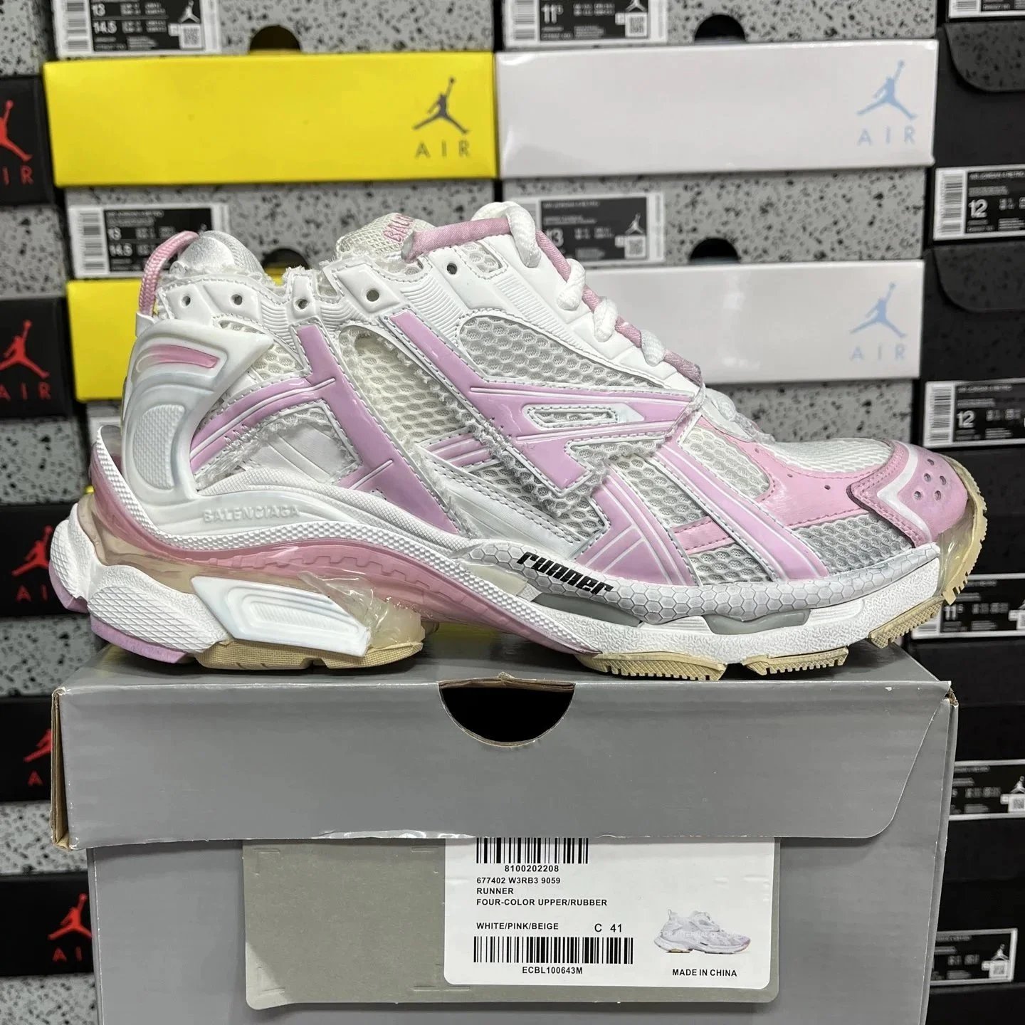 Balenciaga Sneakers Pumper Runner — Seventh-generation white powder 39059