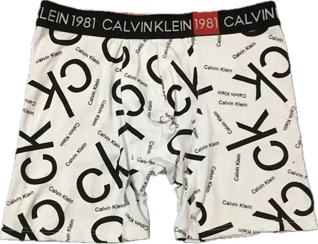 Calvin Klein Underwear Men's CK Logo Print Boxer Briefs, 3-Pack product detail image 3
