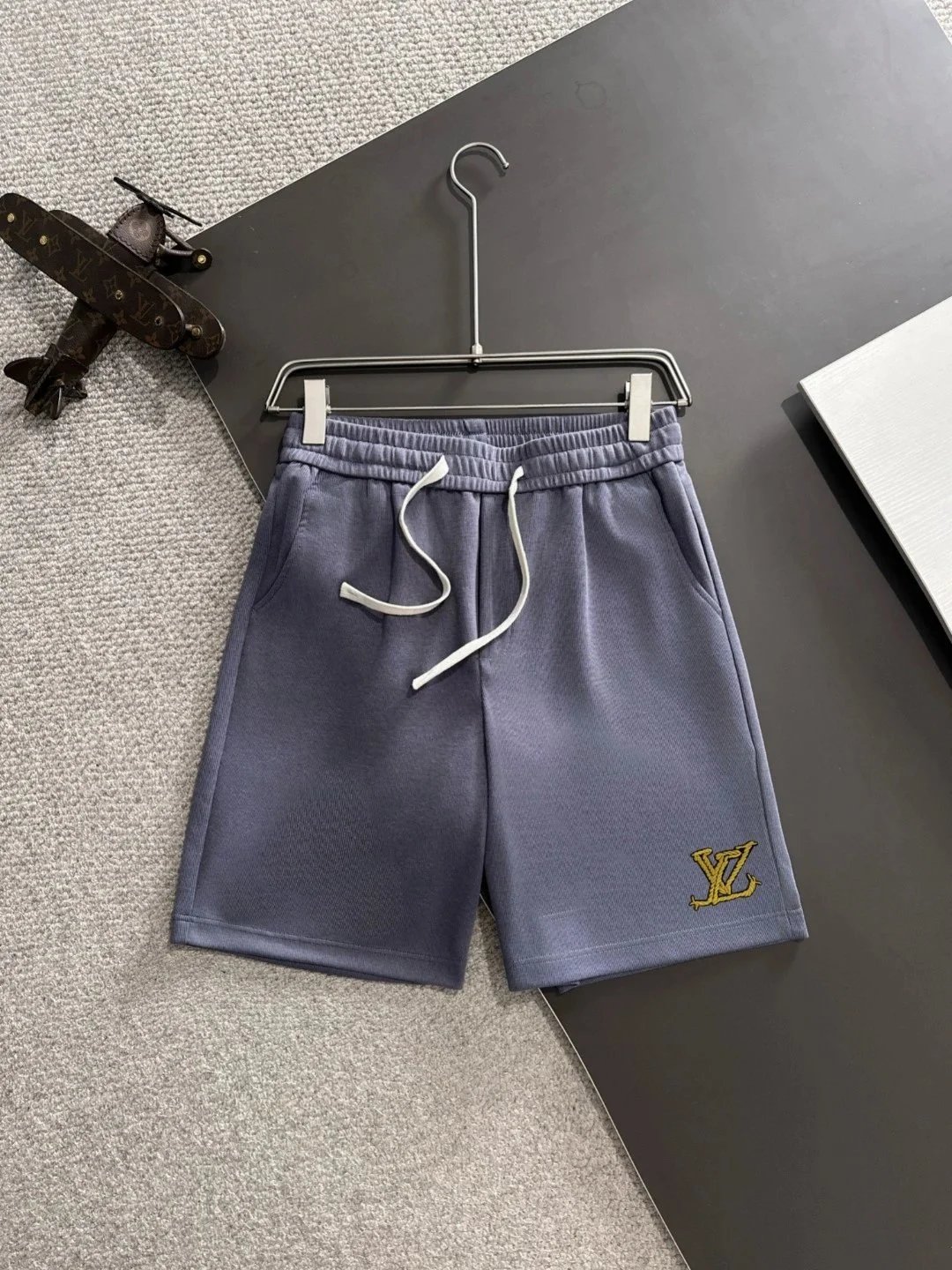 Loewe Shorts Logo Print Drawstring — L*OUIS V*UITTON