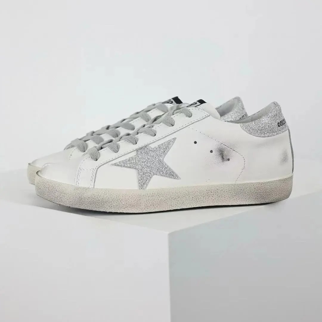 Golden Goose Sneakers Super-Star glitter star low-top — 2