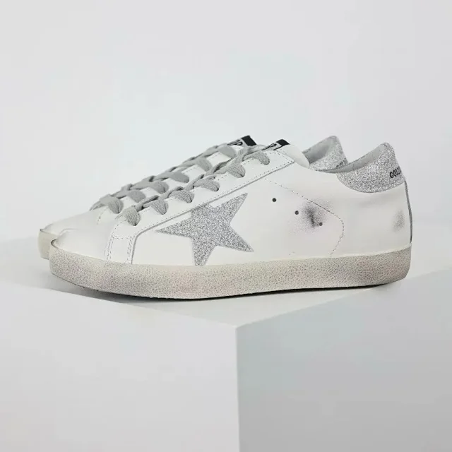 Golden Goose Sneakers Super-Star glitter star low-top product detail image 2
