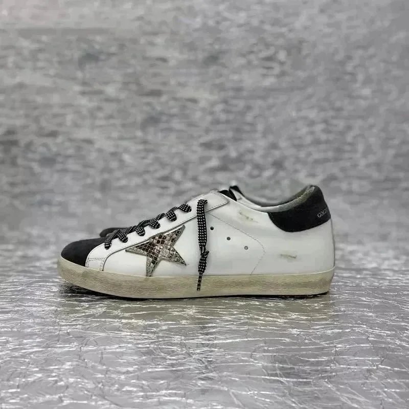 Golden Goose Sneakers Super-Star distressed star-appliqué — 36