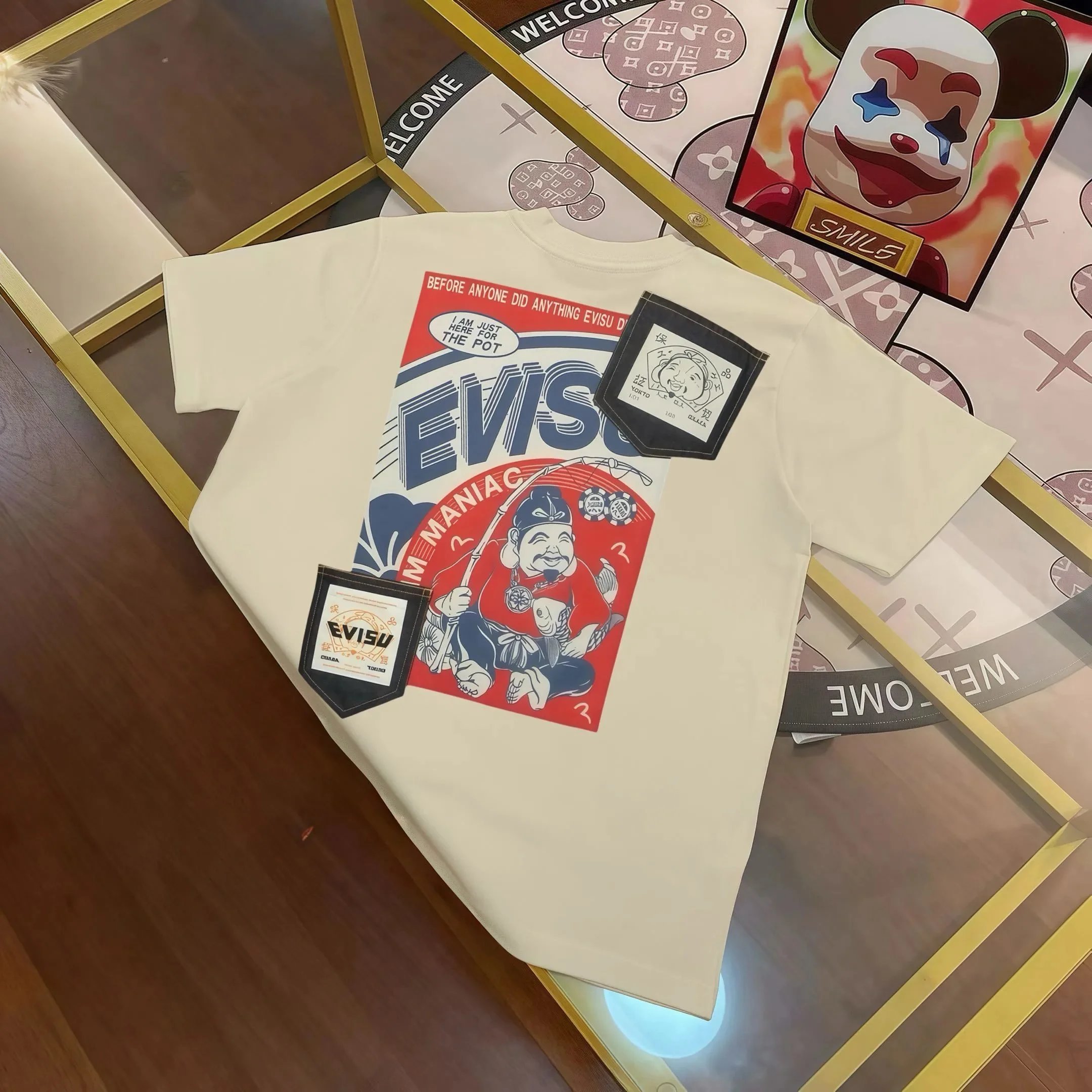 Evisu T-Shirts Short Sleeve Graphic — E*V ISU