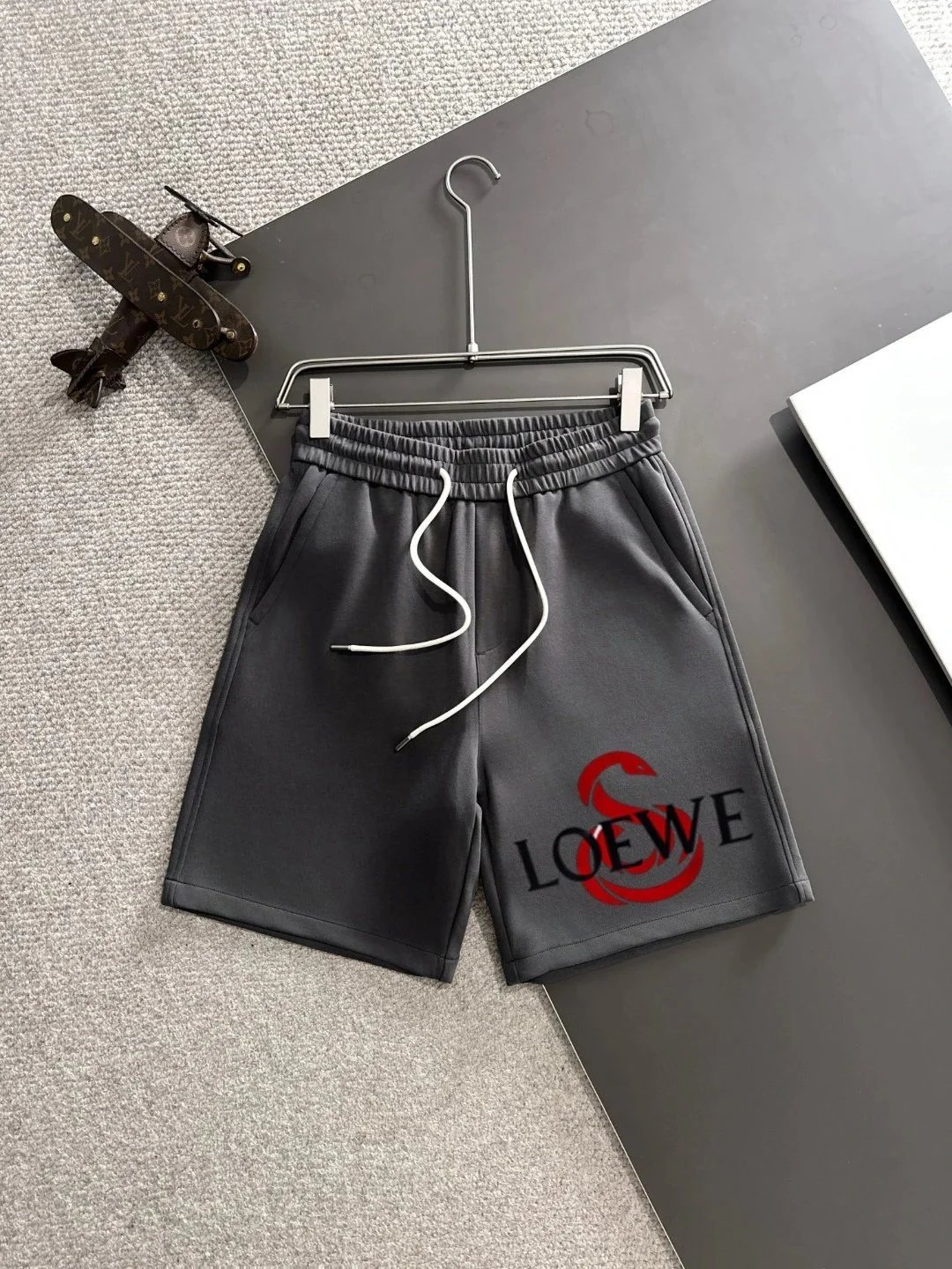 Loewe Shorts Logo Print Drawstring — L*OEWE