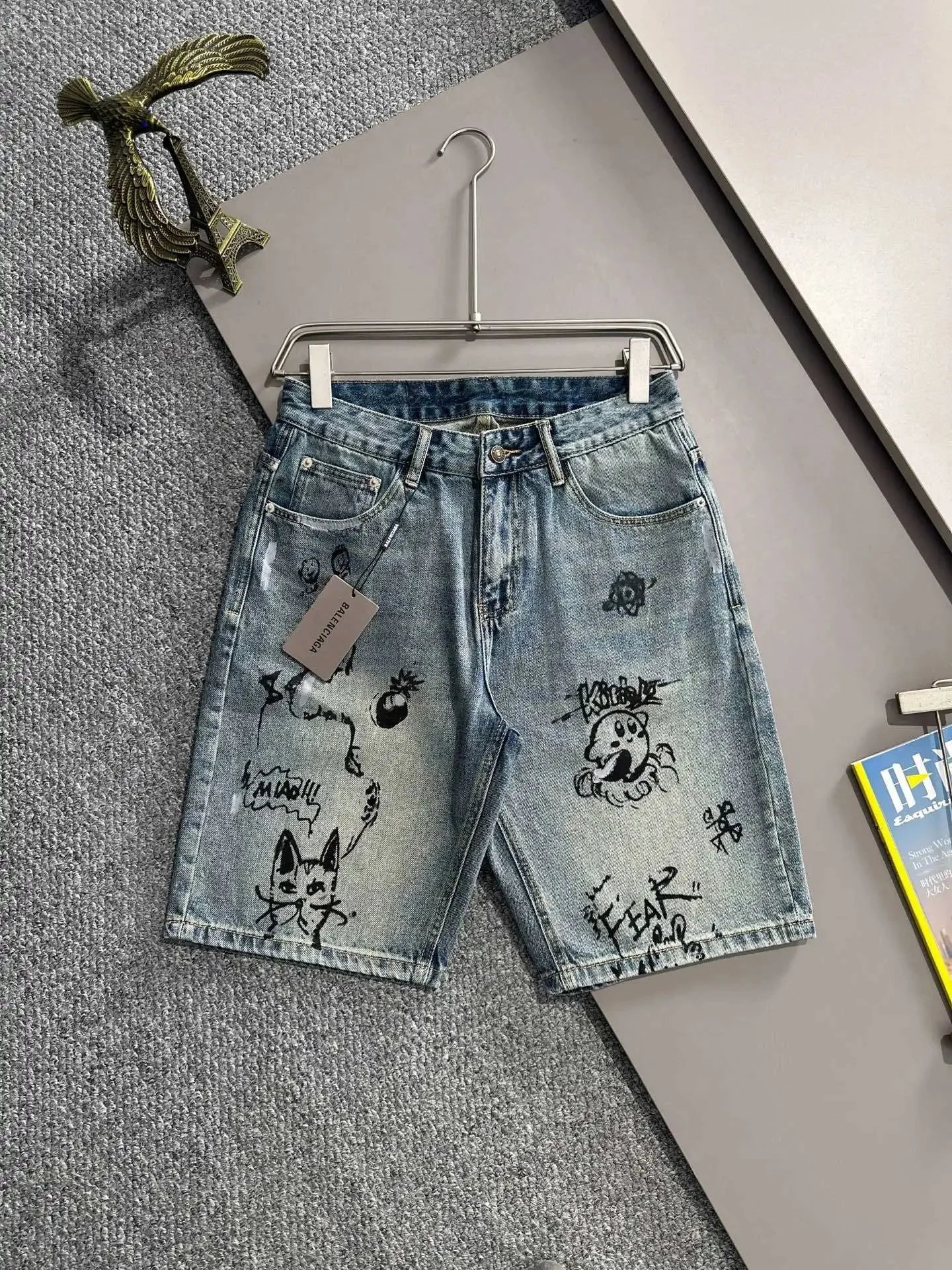 Chrome Hearts Shorts Distressed Denim — BALENCI*AGA