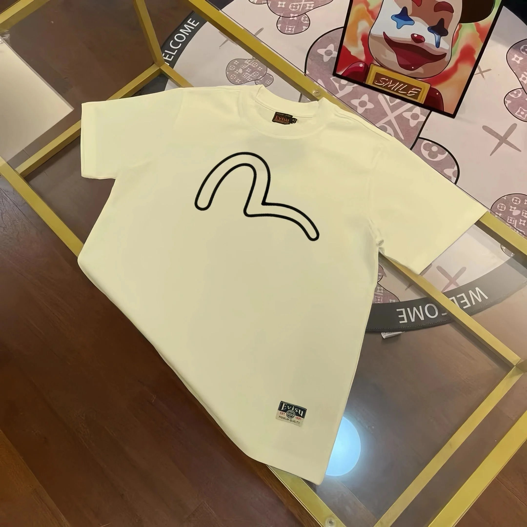 Evisu T-Shirts Short Sleeve Graphic — EV*IS U