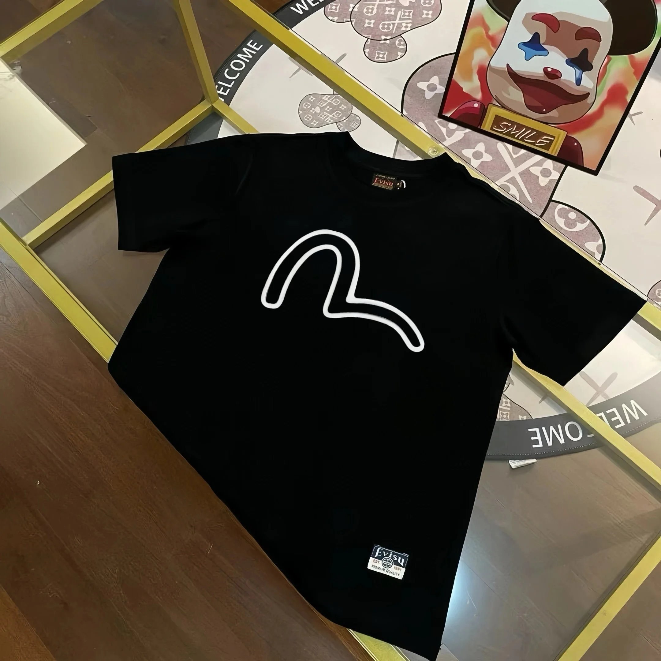 Evisu T-Shirts Short Sleeve Graphic — EV I*SU