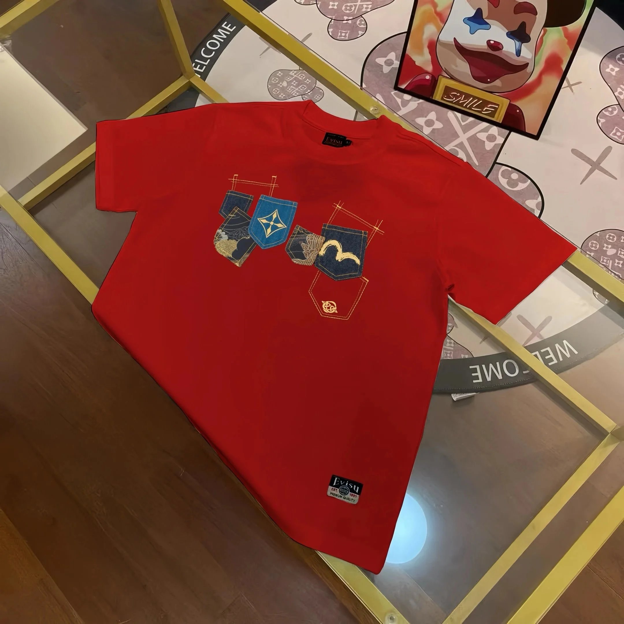 Evisu T-Shirts Short Sleeve Graphic — EV*I SU