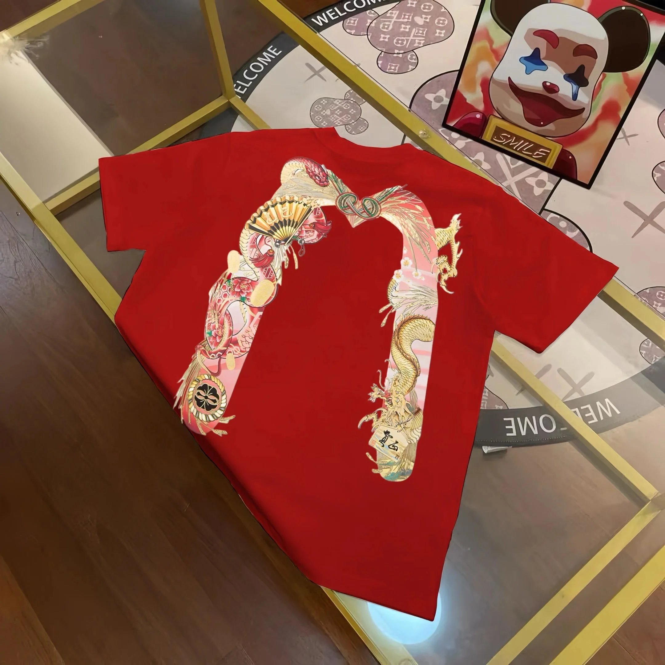 Evisu T-Shirts Short Sleeve Graphic — E*V IS U