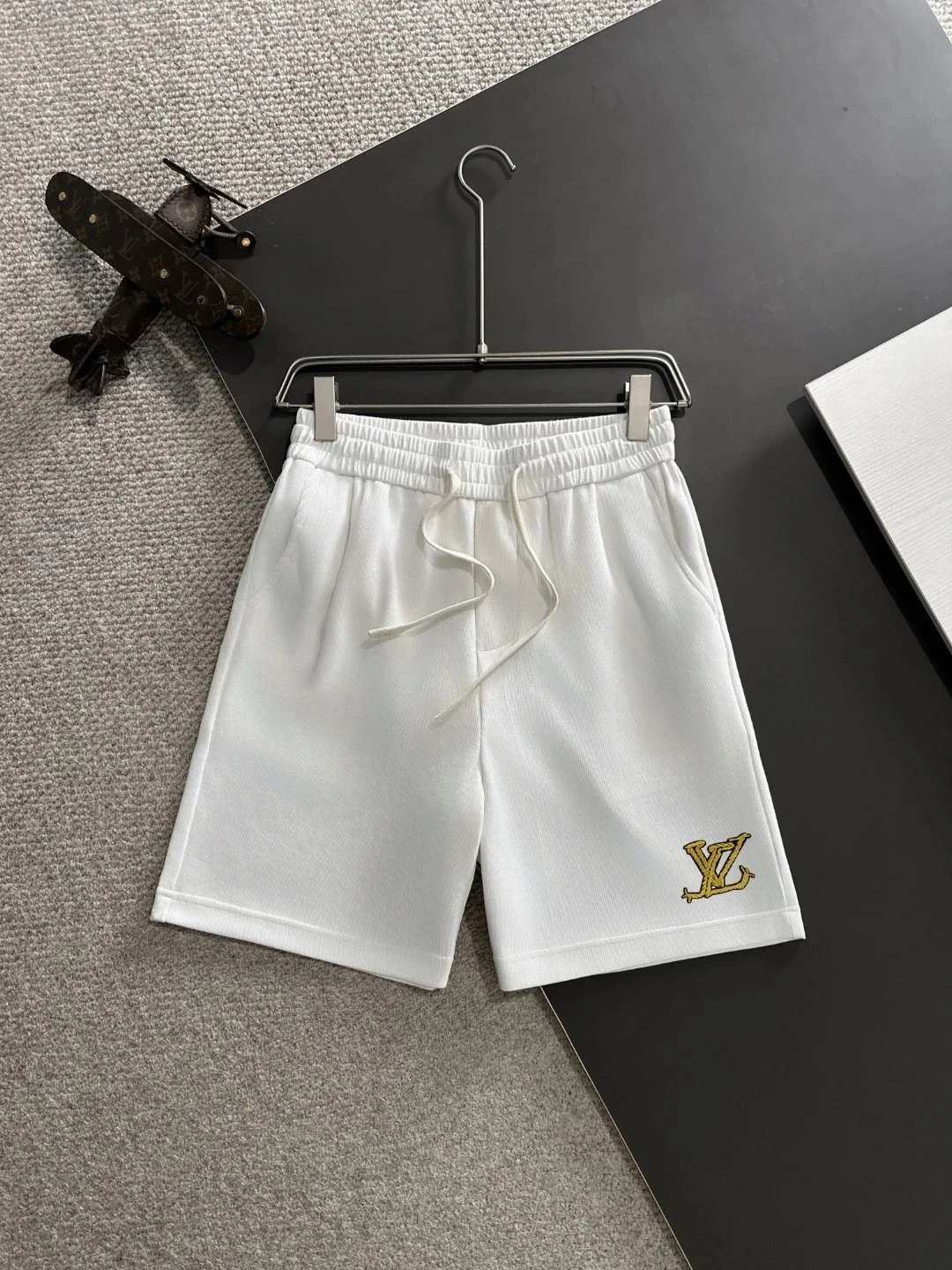 Loewe Shorts Logo Print Drawstring — L*OUIS VUI*TTON