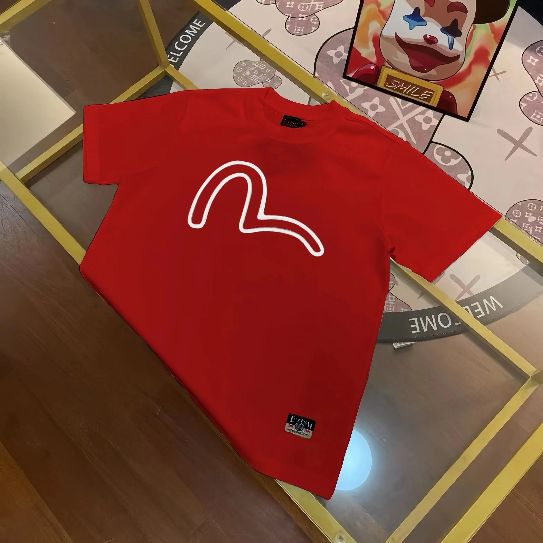 Evisu T-Shirts Short Sleeve Graphic — E VIS*U