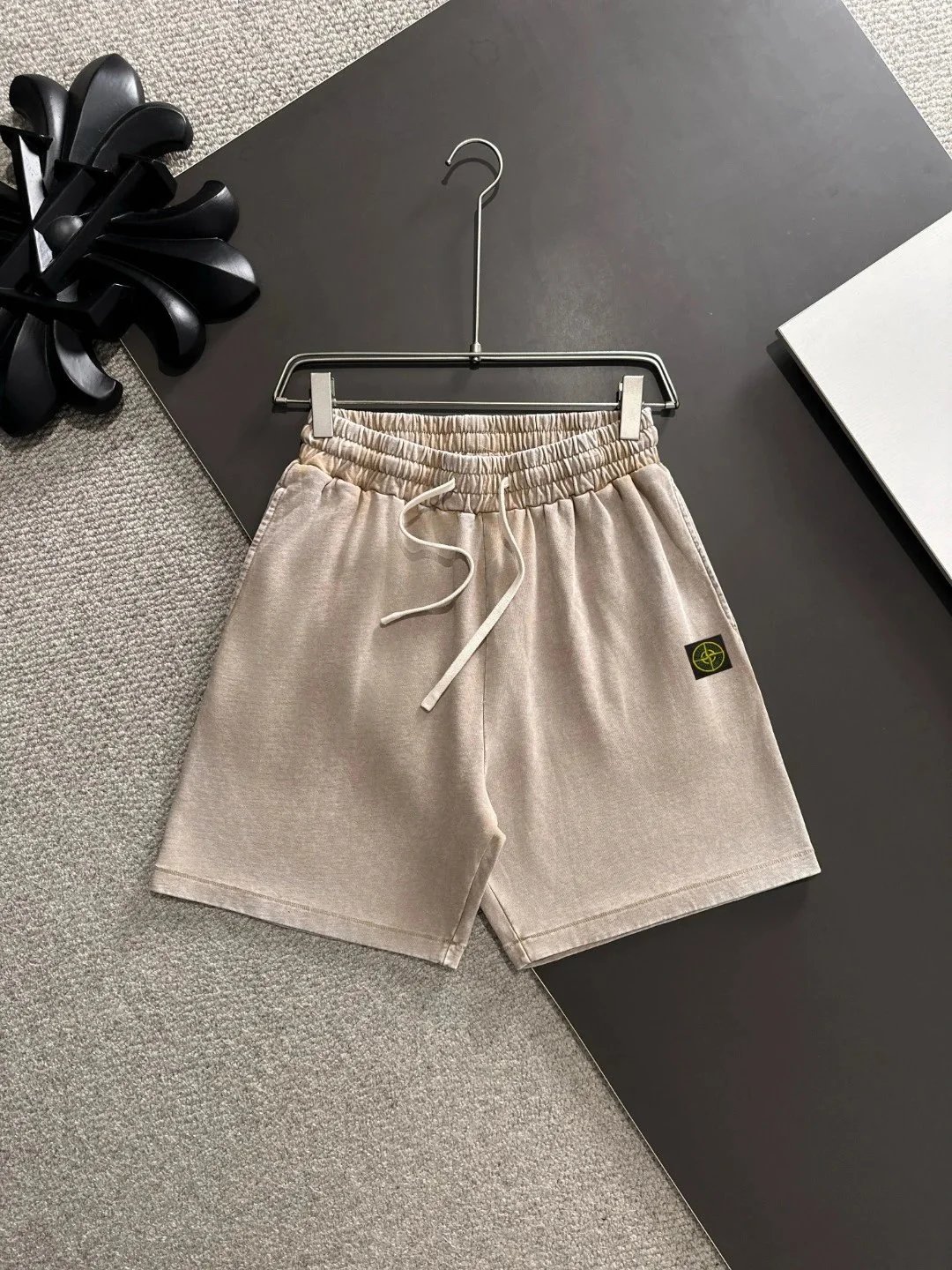 Loewe Shorts Logo Print Drawstring — S*tone Islan*d