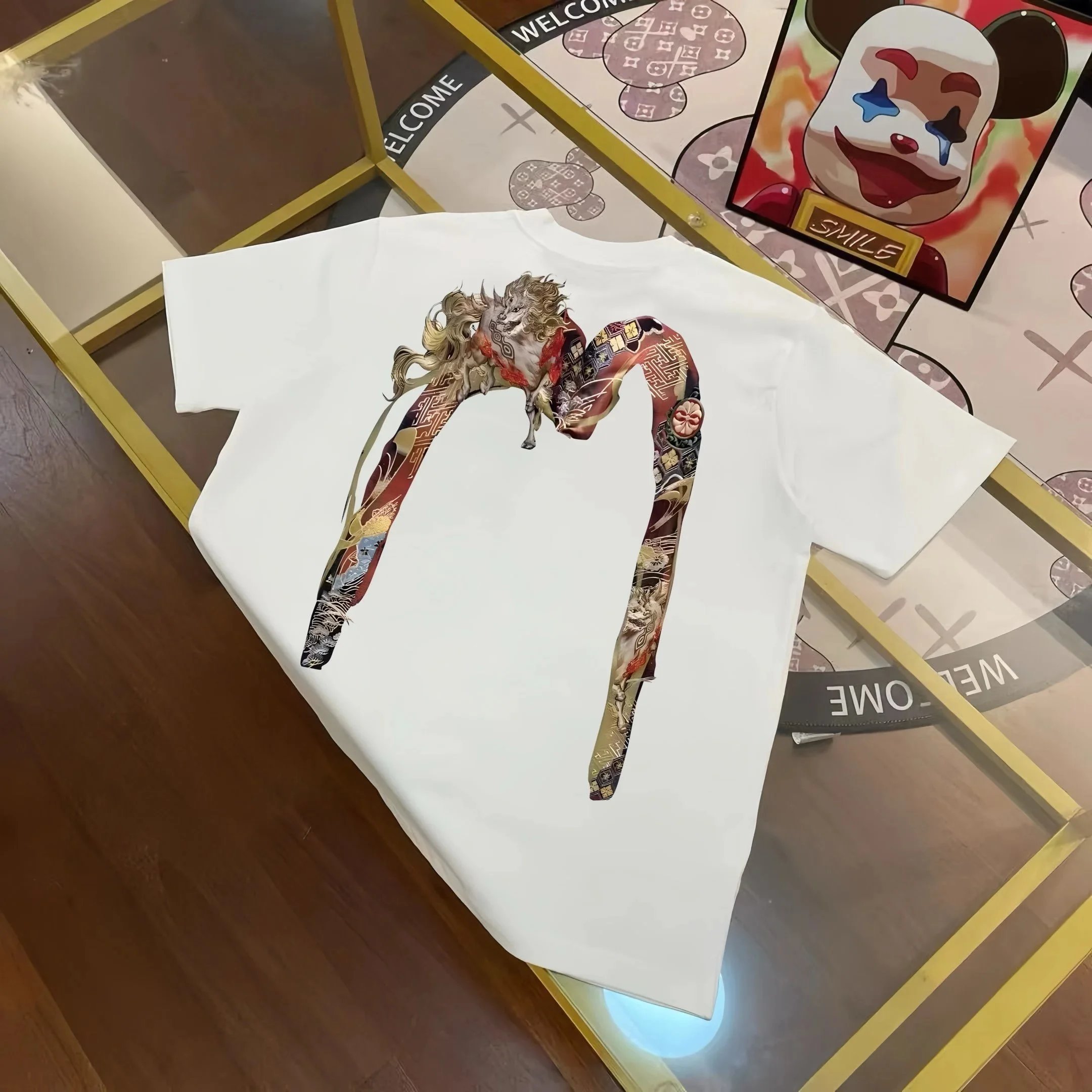 Evisu T-Shirts Short Sleeve Graphic — E VI S*U