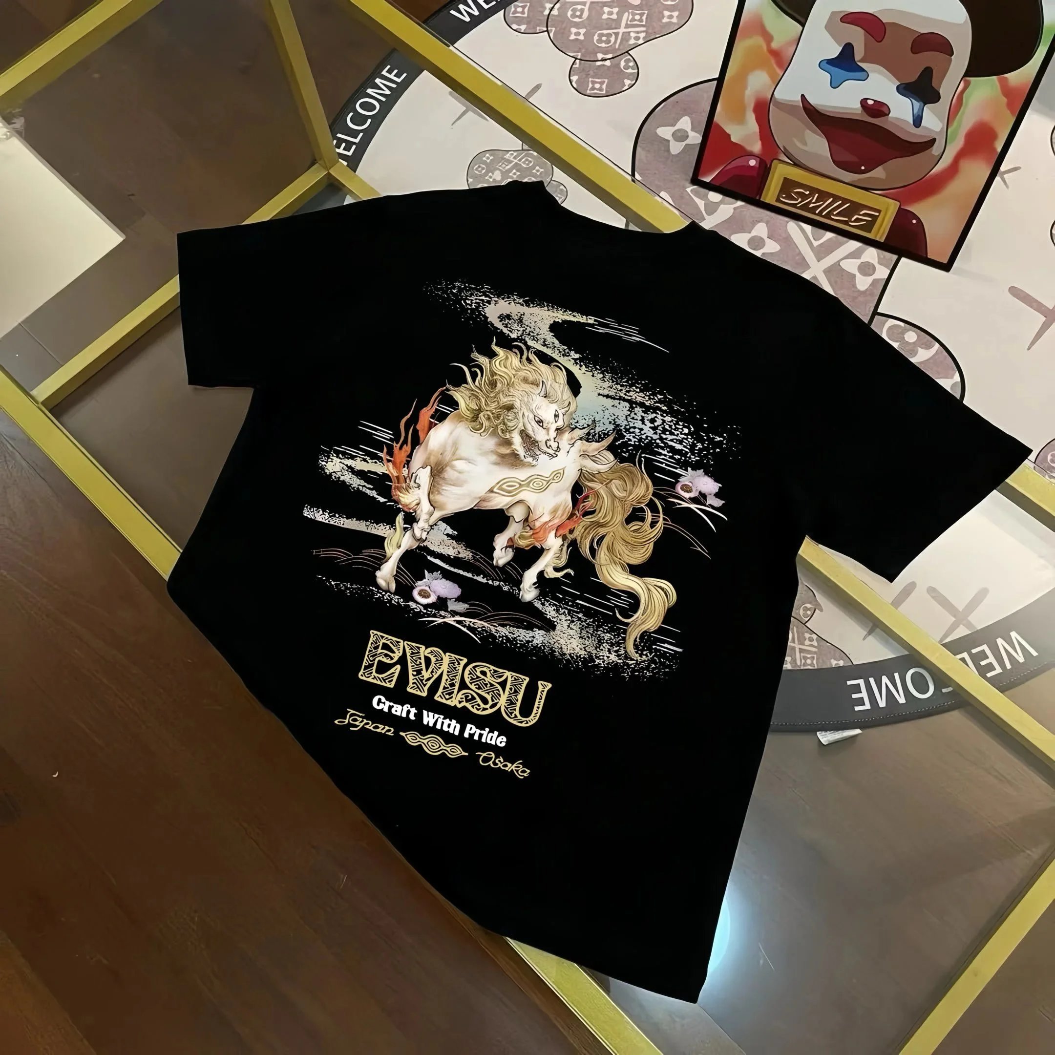 Evisu T-Shirts Short Sleeve Graphic — E*V I S U