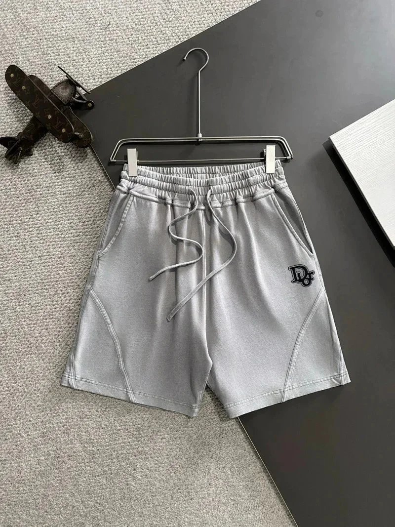 Dior Shorts Drawstring cargo with logo patch — 21DI*OR