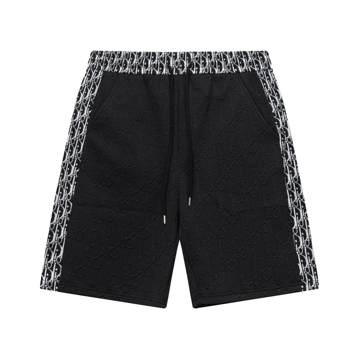 Dior Shorts Drawstring cargo with logo patch — 33DI*OR