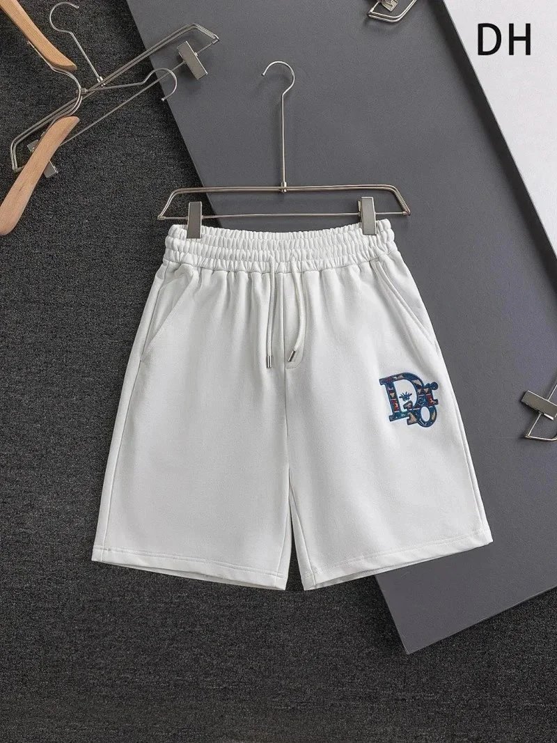 Dior Shorts Drawstring cargo with logo patch — 40DI*OR