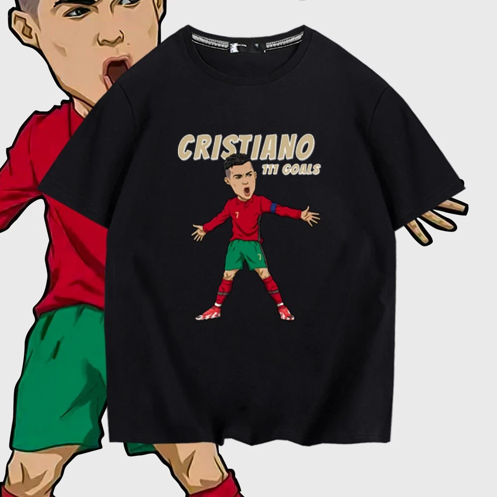 Short-sleeved T-shirt with a cartoon graphic of Cr