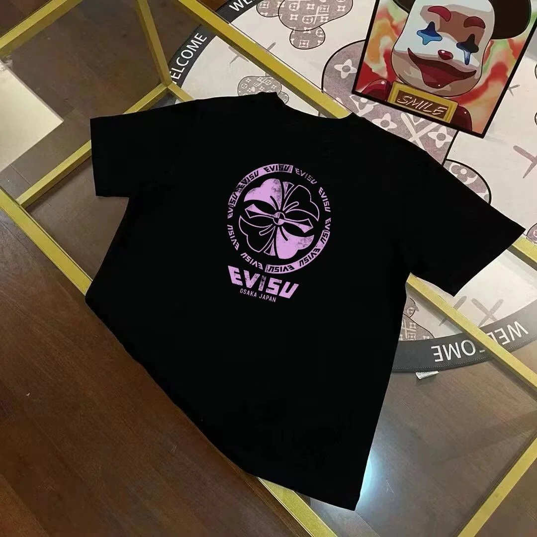 Evisu T-Shirts Short-Sleeve Graphic Print T-Shirt — EVIS* U