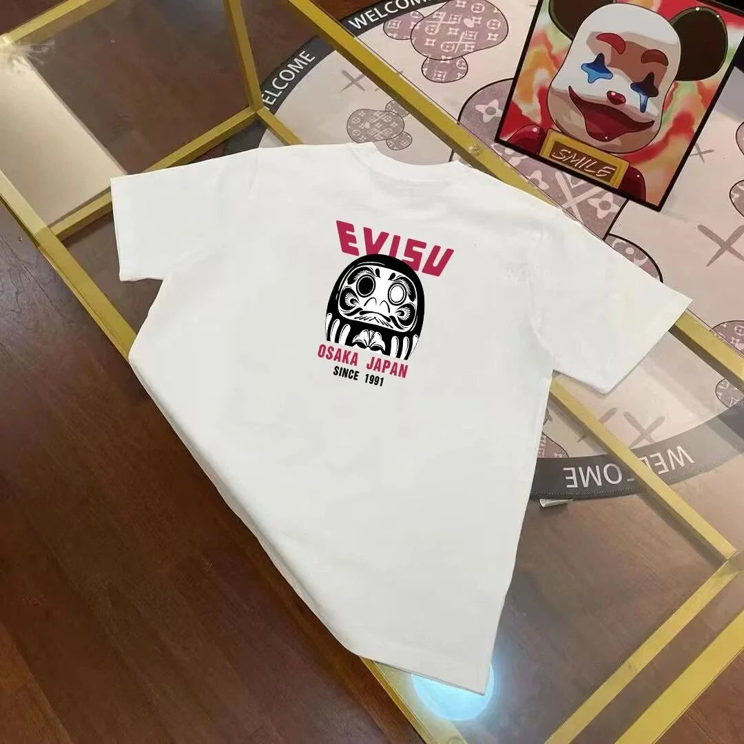 Evisu T-Shirts Short-Sleeve Graphic Print T-Shirt — EV *ISU