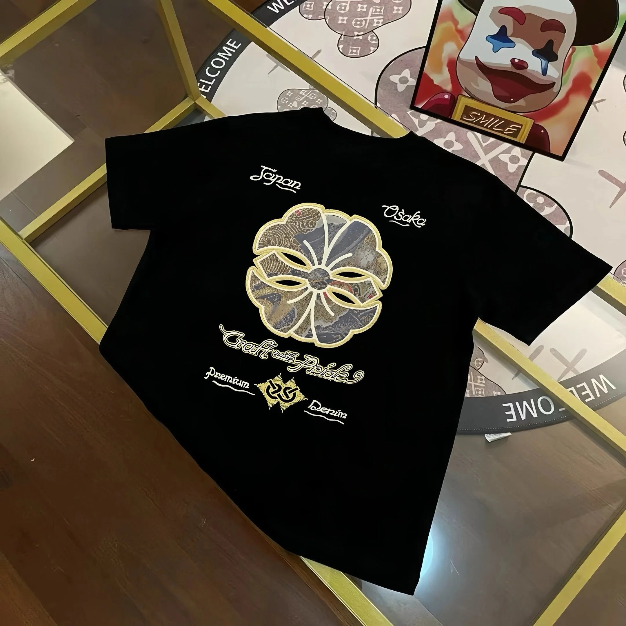 Evisu T-Shirts Short Sleeve Graphic — E*V I.SU